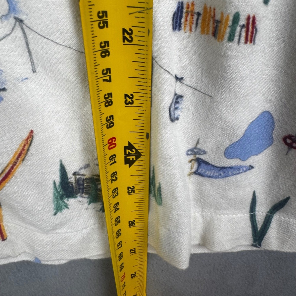 NWT Polo Ralph Lauren Cream SKI TRAVELER Madison FLANNEL Pajama Set Women's XS - Picture 6 of 11
